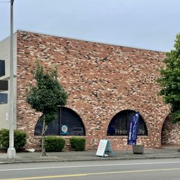 Exterior outside entrance of Weird Sisters Wool Emporium - Aberdeen square building, we're on the 2nd floor! - Aberdeen, Washington Exterior outside entrance of Weird Sisters Wool Emporium - Aberdeen square building, we're on the 2nd floor! - Aberdeen, Washington