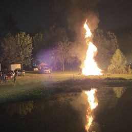 Back yard bonfire Back yard bonfire