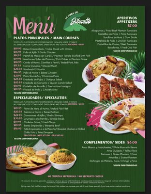Menu photo 2 El Jibarito San Juan, PR