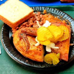 Gonzales Food Market - Half Chicken with Beans and Sweat Potatoes