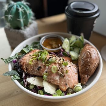 Superba Snacks + Coffee - Umami Salmon Bowl - Breakfast & Brunch Near Me - Pasadena, California Superba Snacks + Coffee - Umami Salmon Bowl - Breakfast & Brunch Near Me - Pasadena, California