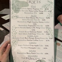 Frazier's Bar & Grill - Drink menu