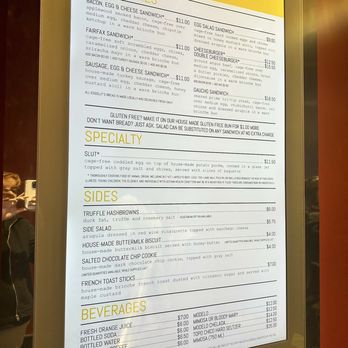 Eggslut - Menu (December 2024) - Breakfast & Brunch Near Me - Las Vegas, Nevada