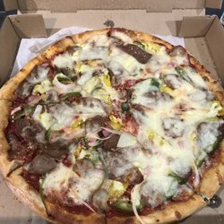 Joe's Pizza & Subs - Large Supreme Pizza (minus the mushrooms and black olives)