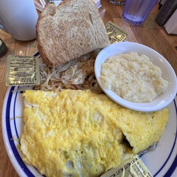 Haywood 209 Cafe - Veggie-and-Cheese Omelette Platter (Grits on the side) - Steakhouses Near Me - Waynesville, North Carolina Haywood 209 Cafe - Veggie-and-Cheese Omelette Platter (Grits on the side) - Steakhouses Near Me - Waynesville, North Carolina