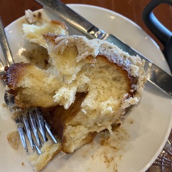 Full Belly - This WAS the brown butter cinnamon roll. While I like a softer cinnamon roll this one did not disappoint on flavor. - Breakfast & Brunch Near Me - San Antonio, Texas