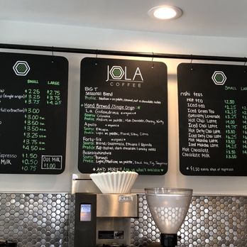 Jola Coffee - Menu - Coffee & Tea Near Me - North Caldwell, New Jersey Jola Coffee - Menu - Coffee & Tea Near Me - North Caldwell, New Jersey