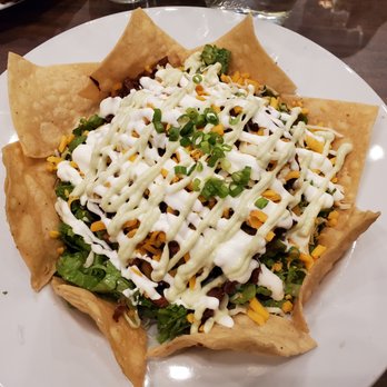 Seoul Casa - taco salad with pulled pork - not great - Korean Near Me - Anchorage, Alaska