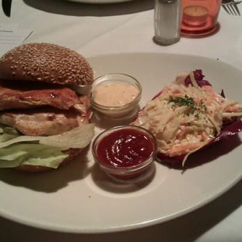 FRANK'S - Double wild chicken burger with sweet chili sauce, coleslaw and dips. Sooo good!! - Italian Near Me - Vienna, 9