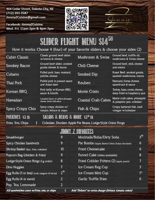 Menu photo 2 Jimmy Z Dakota City, NE Menu photo 2 Jimmy Z Dakota City, NE