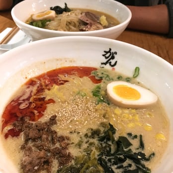 Ganko Ittetsu Ramen - Miso (top) // Tan Tan (bottom) - Ramen Near Me - Brookline, Massachusetts