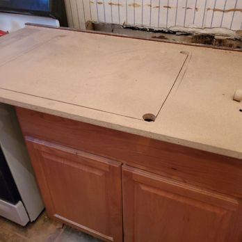Droz Contracting - Cutting out the countertop to fit sink - Handyman Near Me Droz Contracting - Cutting out the countertop to fit sink - Handyman Near Me