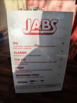 Menu photo 1 Jabs Austin, TX