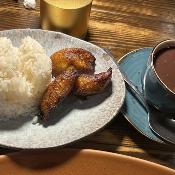 Pisco Latin Kitchen - Side of black beans and rice and fried plantains - Latin American Near Me - Sandy Springs, Georgia Pisco Latin Kitchen - Side of black beans and rice and fried plantains - Latin American Near Me - Sandy Springs, Georgia
