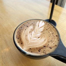 a cup of cappuccino