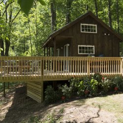 USA Raft French Broad River - One of our rental cabins on the river!