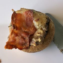 Earth Bistro - Bacon stuffed mushrooms