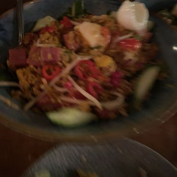 Reckless Noodle House - House fried rice with pastrami chunks - amazing - Bars Near Me - Seattle, Washington