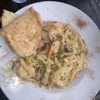 Barrel Mountain Brewing - prawn artichoke pasta - New American Near Me - Battle Ground, Washington Barrel Mountain Brewing - prawn artichoke pasta - New American Near Me - Battle Ground, Washington
