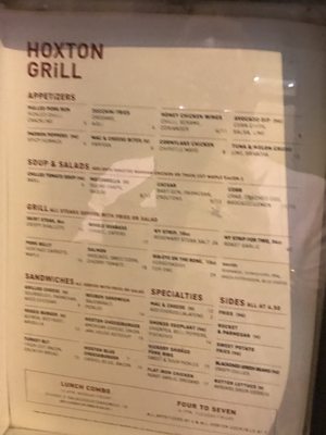 Menu photo 3 Hoxton Grill London, XGL