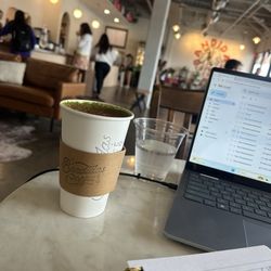 Hot horchata matcha