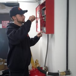 Jefferson Fire & Safety - Service being done on the fire suppression system at the ATT building in Oshkosh, WI.