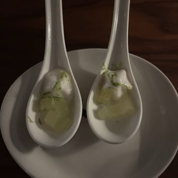 Uchiko Houston - Some pear yuzu deliciousness - Sushi Bars Near Me - Houston, Texas Uchiko Houston - Some pear yuzu deliciousness - Sushi Bars Near Me - Houston, Texas