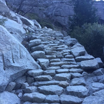 Yosemite Falls - Ankle twister, rocky, slippery trail for the last hour up. Even harder to get down so be careful! - Hiking Near Me - Yosemite, California Yosemite Falls - Ankle twister, rocky, slippery trail for the last hour up. Even harder to get down so be careful! - Hiking Near Me - Yosemite, California