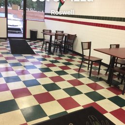 "Dining room" if you decide to eat there. Usually just get a slice on a plate and eat it here