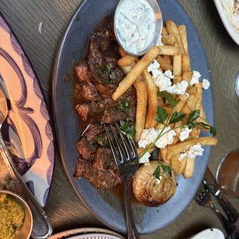 ABA - Shawarma-Spiced Skirt Steak Frites - just ok. - Mediterranean Near Me - Nashville, Tennessee ABA - Shawarma-Spiced Skirt Steak Frites - just ok. - Mediterranean Near Me - Nashville, Tennessee