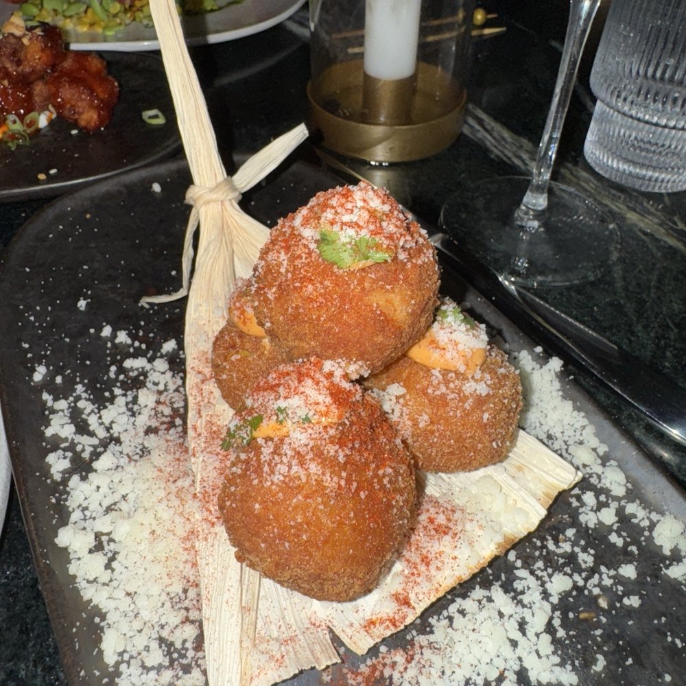 Allendale Social - Sweet corn "elote" arancini - New American Near Me - Allendale, New Jersey