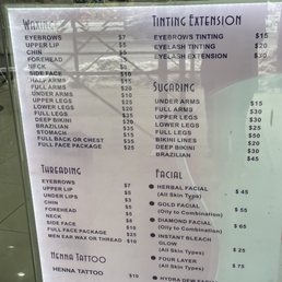 Price Menu as of Feb 2021