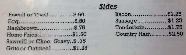 Menu photo 3 George's Diner Corinth, MS