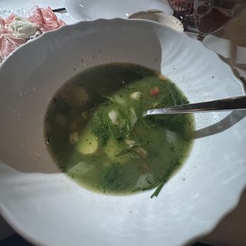 Carbone - Minestrone soup. Tasted like water with hard beans and potatoes - Italian Near Me - Las Vegas, Nevada Carbone - Minestrone soup. Tasted like water with hard beans and potatoes - Italian Near Me - Las Vegas, Nevada
