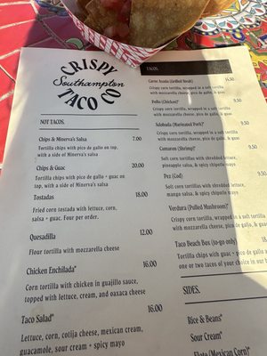 Menu photo 3 Crispy Taco Co Southampton, NY