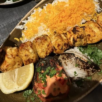 Ravagh Persian Grill - Chicken Shish Kebob (Dinner) - Persian/Iranian Near Me - Huntington, New York Ravagh Persian Grill - Chicken Shish Kebob (Dinner) - Persian/Iranian Near Me - Huntington, New York