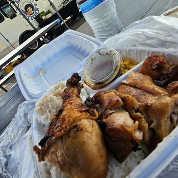 Diamond's Kitchen - Kiawe chicken... I had a side of crab potato salad also.... yessaa! - Food Trucks Near Me - Waipahu, Hawaii Diamond's Kitchen - Kiawe chicken... I had a side of crab potato salad also.... yessaa! - Food Trucks Near Me - Waipahu, Hawaii