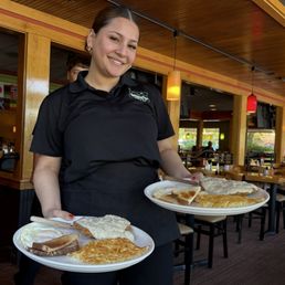 Our wonderful waitress Shelly Our wonderful waitress Shelly