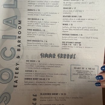 302 Social - Dinner menu - Bars Near Me - Rehoboth Beach, Delaware 302 Social - Dinner menu - Bars Near Me - Rehoboth Beach, Delaware