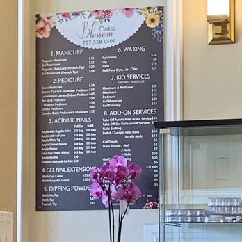 Blossom Nails - Price Chart - Nail Salons Near Me - Vallejo, California