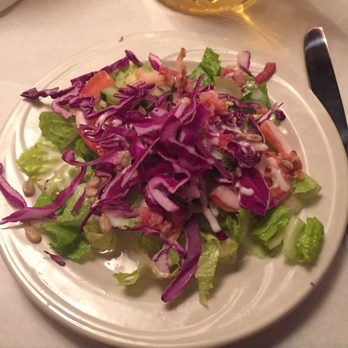 Cafe Old Vienna - Salad with garlic dressing!  That dressing was delish! - German Near Me - Myrtle Beach, South Carolina