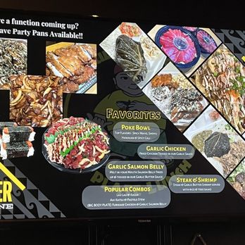 Da Hale - Menu board - Poke Near Me - Las Vegas, Nevada