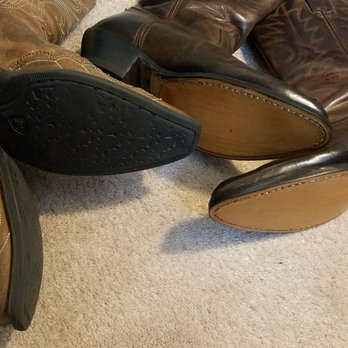 Cascade Shoe Repair - After: Ariats and Durango makeover. New soles on Durangos. New stitching on Ariats. - Shoe Repair Near Me - Vancouver, Washington Cascade Shoe Repair - After: Ariats and Durango makeover. New soles on Durangos. New stitching on Ariats. - Shoe Repair Near Me - Vancouver, Washington