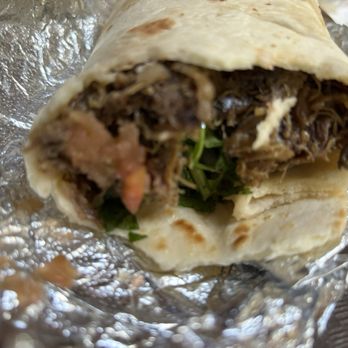 Taco Cabana - Barbacoa burrito with grilled onions, salsa, cilantro, and lime - Mexican Near Me - Albuquerque, New Mexico