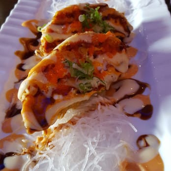 Sakura 7 - Jalapeño bomb is the bomb please note it comes with 4 pieces we ate 2 before the pic lol - Japanese Near Me - Maspeth, New York