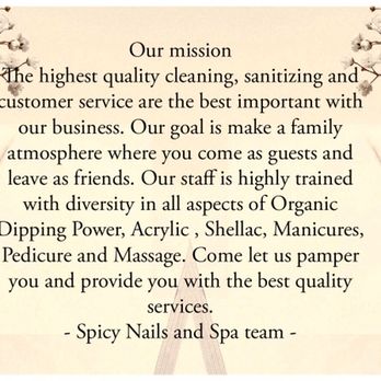 Spicy Nails And Spa - Our goals - Nail Salons Near Me - Galion, Ohio Spicy Nails And Spa - Our goals - Nail Salons Near Me - Galion, Ohio
