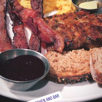 Maplewood Kitchen and Bar - Eggs your way with bacon and scrambled eggs - Breakfast & Brunch Near Me - Cincinnati, Ohio