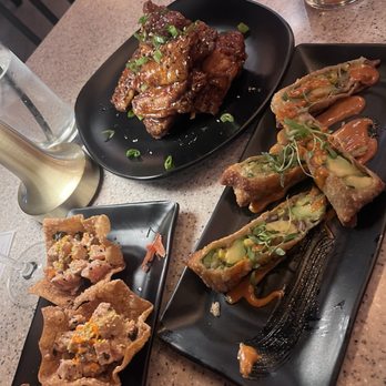 The Standard - Sweet and spicy wings, avocado egg rolls, wontons - Lounges Near Me - Fresno, California The Standard - Sweet and spicy wings, avocado egg rolls, wontons - Lounges Near Me - Fresno, California