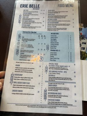 Menu photo 1 Erie Belle Kincardine, ON Menu photo 1 Erie Belle Kincardine, ON