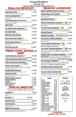 Menu photo 5 Crazy Brothers Dallas, TX Menu photo 5 Crazy Brothers Dallas, TX